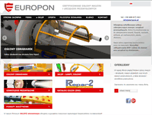 Tablet Screenshot of europon.pl